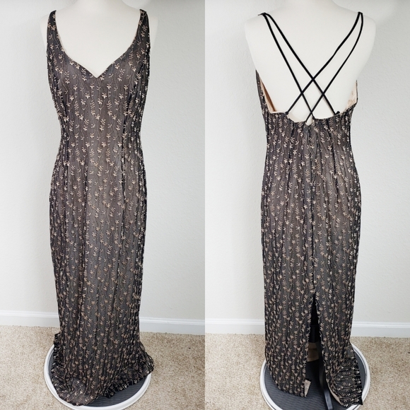 Alyce Designs Dresses & Skirts - Alyce Designs Vintage Silk Embroidered & Beaded 16